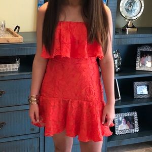 Keepsake radar floral mini dress